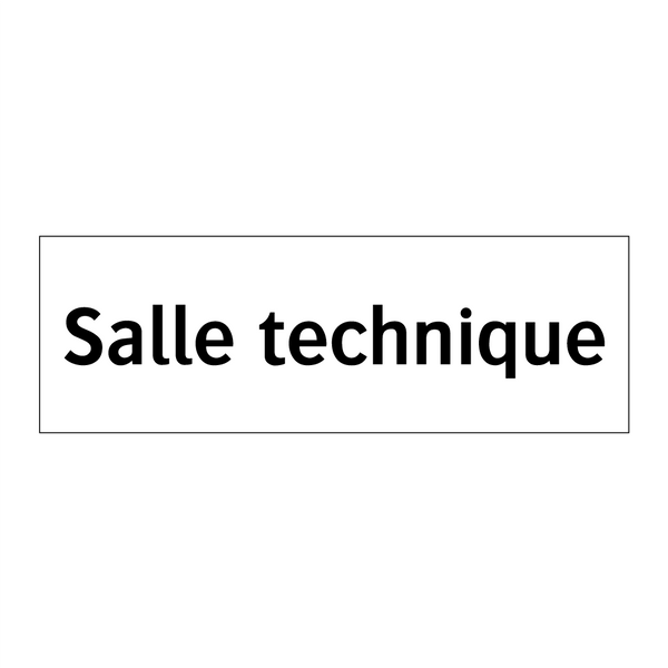 Salle technique