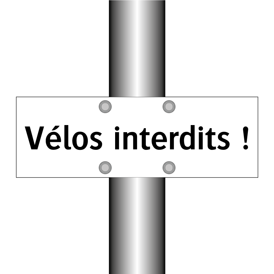 Vélos interdits !