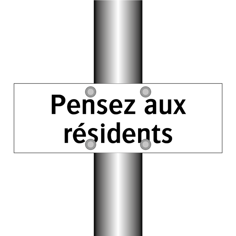 Pensez aux résidents