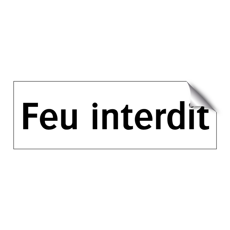 Feu interdit