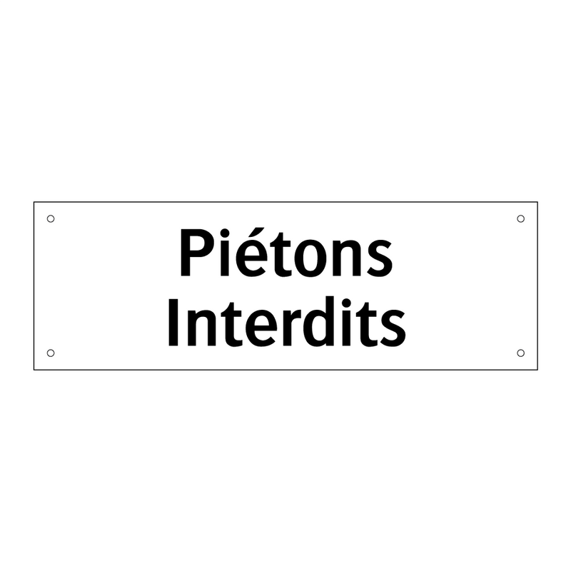 Piétons Interdits