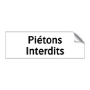 Piétons Interdits