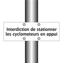 Interdiction de stationner les cyclomoteurs en appui