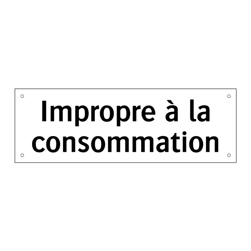 Impropre à la consommation
