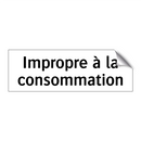 Impropre à la consommation
