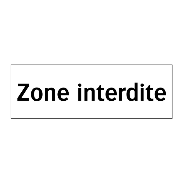 Zone interdite