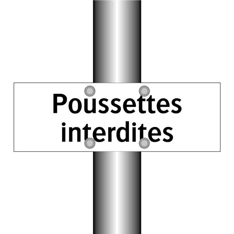 Poussettes interdites