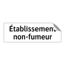 Établissement non-fumeur