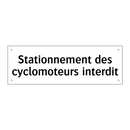 Stationnement des cyclomoteurs interdit