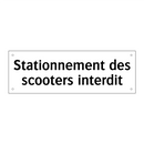 Stationnement des scooters interdit