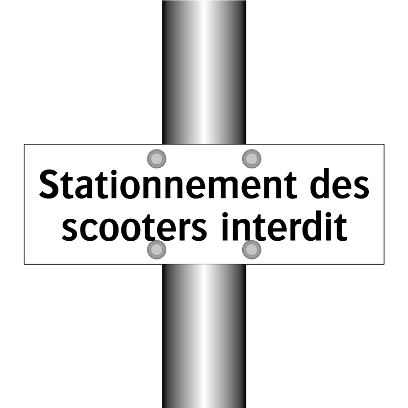 Stationnement des scooters interdit