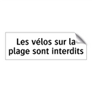 Les vélos sur la plage sont interdits