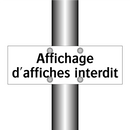 Affichage d'affiches interdit