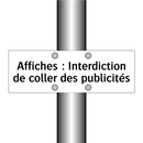 Affiches : Interdiction de coller des publicités
