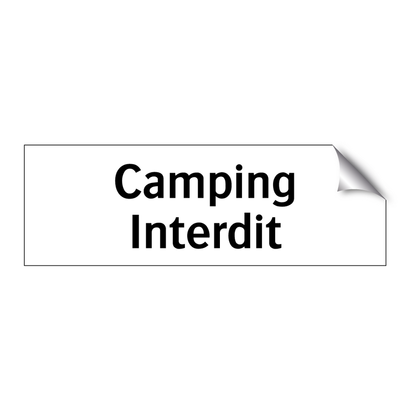 Camping Interdit
