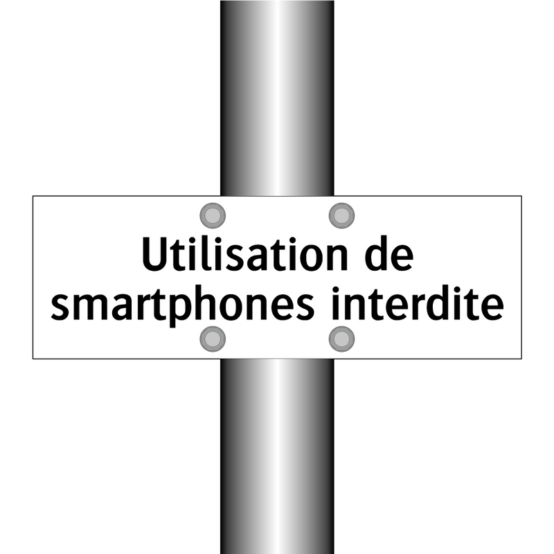 Utilisation de smartphones interdite