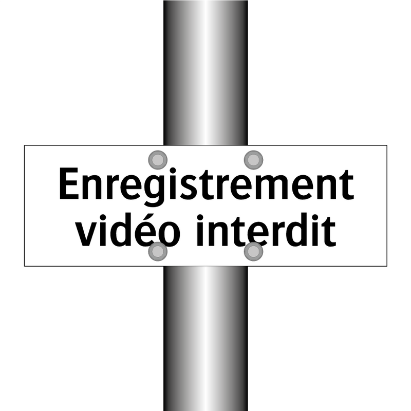Enregistrement vidéo interdit
