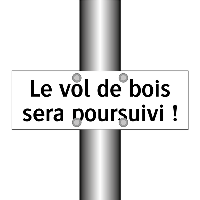 Le vol de bois sera poursuivi !