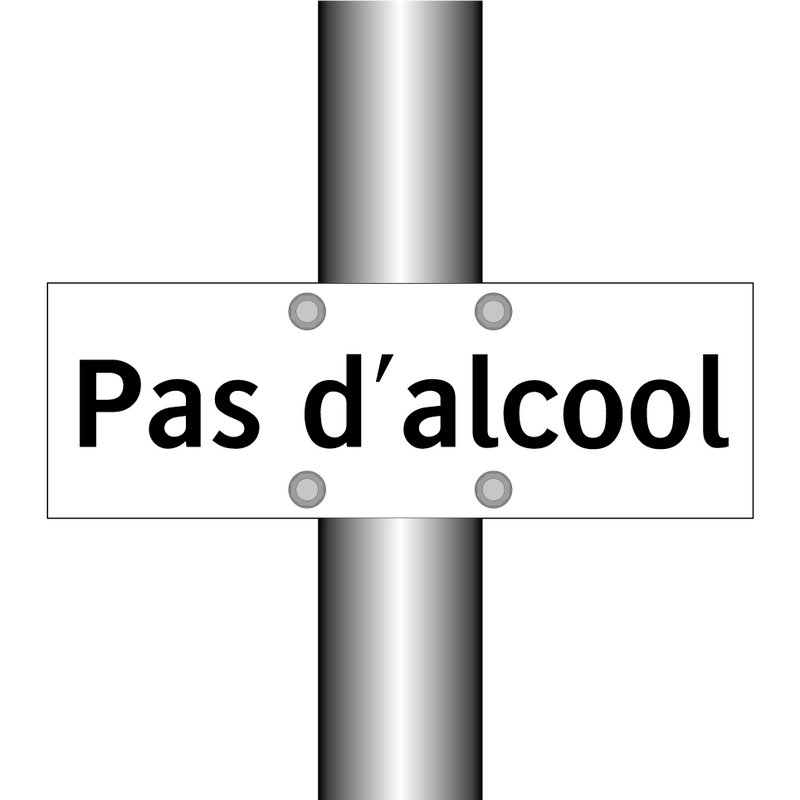 Pas d'alcool
