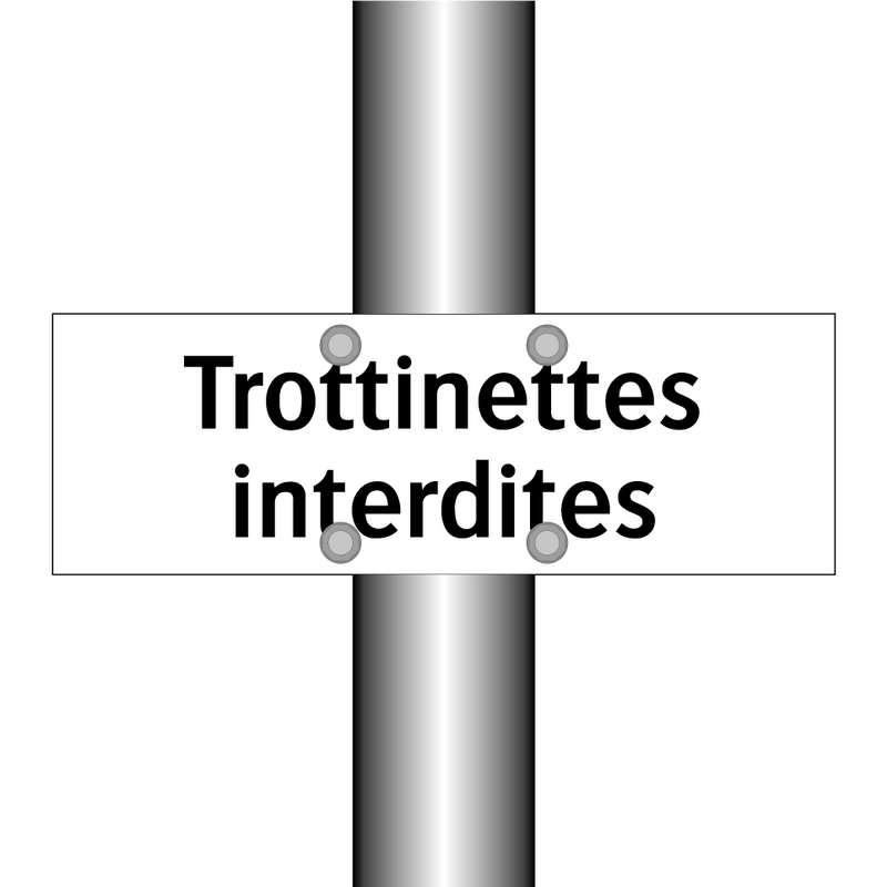 Trottinettes interdites