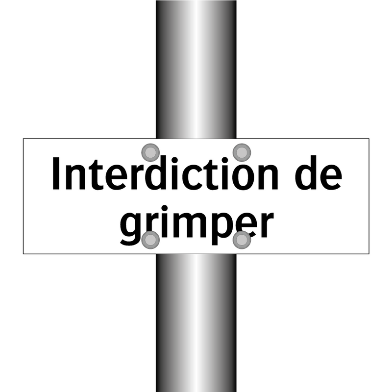 Interdiction de grimper