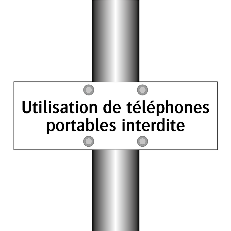 Utilisation de téléphones portables interdite