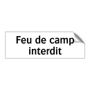 Feu de camp interdit