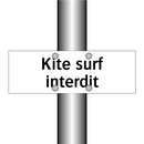 Kite surf interdit