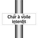 Char à voile interdit