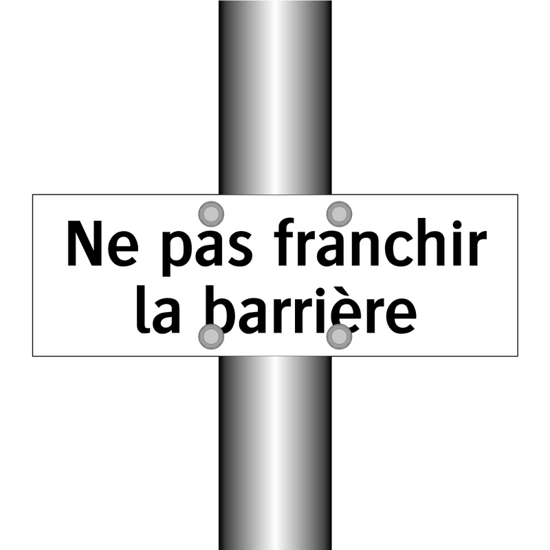 Ne pas franchir la barrière