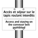 Accès et séjour sur le tapis roulant  /.../ - Access and staying on the conveyor  /.../