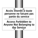 Accès interdit à toute personne  /.../ - Access Forbidden to Anyone Not  /.../