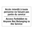 Accès interdit à toute personne  /.../ - Access Forbidden to Anyone Not  /.../