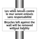 Les vélos laissés contre le mur  /.../ - Bicycles left against the wall  /.../
