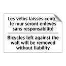 Les vélos laissés contre le mur  /.../ - Bicycles left against the wall  /.../