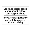 Les vélos laissés contre le mur  /.../ - Bicycles left against the wall  /.../