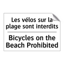 Les vélos sur la plage sont interdits /.../ - Bicycles on the Beach Prohibited /.../
