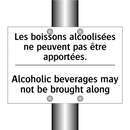 Les boissons alcoolisées ne peuvent  /.../ - Alcoholic beverages may not be  /.../