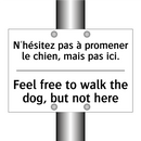 N'hésitez pas à promener le chien,  /.../ - Feel free to walk the dog, but  /.../