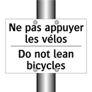 Ne pas appuyer les vélos - Do not lean bicycles