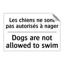 Les chiens ne sont pas autorisés  /.../ - Dogs are not allowed to swim