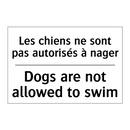 Les chiens ne sont pas autorisés  /.../ - Dogs are not allowed to swim