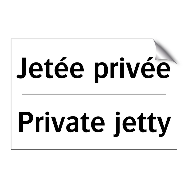 Jetée privée - Private jetty