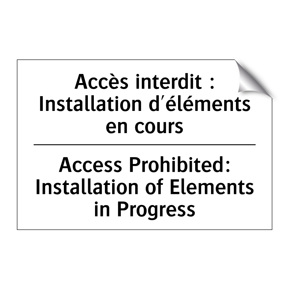 Accès interdit : Installation  /.../ - Access Prohibited: Installation  /.../