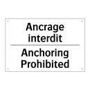 Ancrage interdit - Anchoring Prohibited