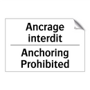 Ancrage interdit - Anchoring Prohibited