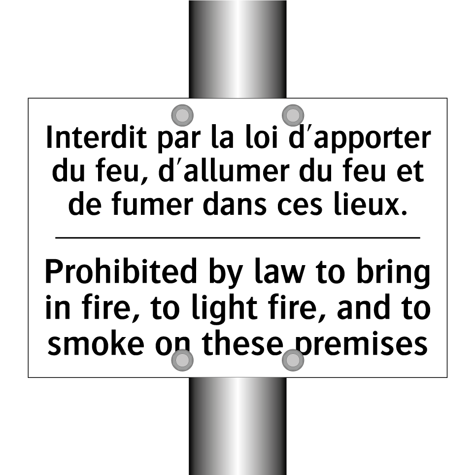 Interdit par la loi d'apporter  /.../ - Prohibited by law to bring in  /.../