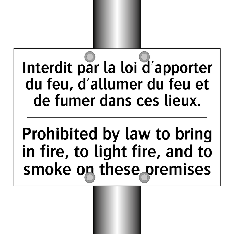 Interdit par la loi d'apporter  /.../ - Prohibited by law to bring in  /.../