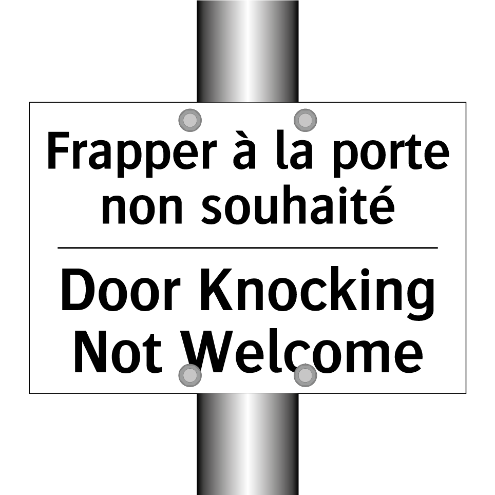 Frapper à la porte non souhaité /.../ - Door Knocking Not Welcome