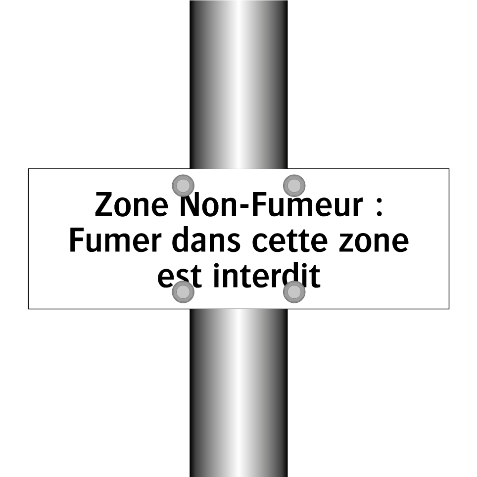Zone Non-Fumeur : Fumer dans cette zone est interdit